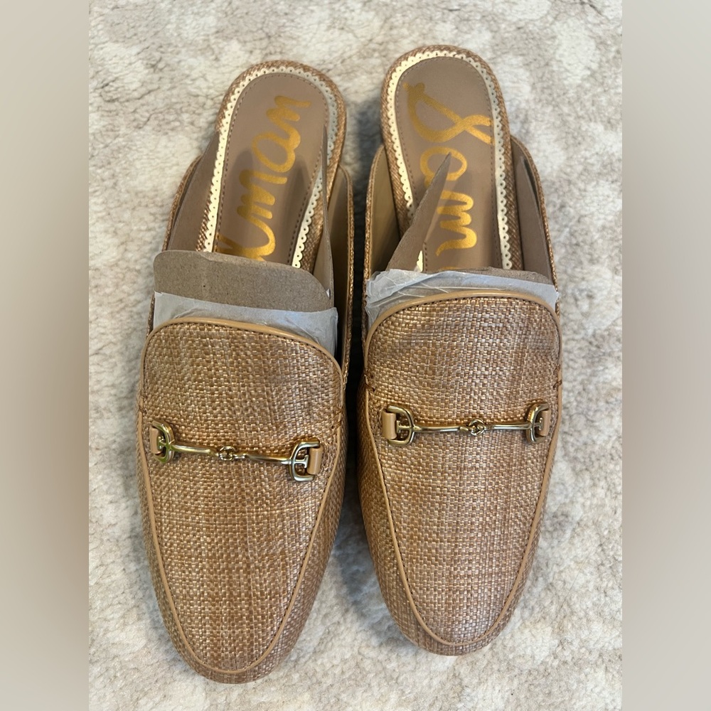 Sam Edelman Tan Linnie Rafia mules - Picture 2 of 8